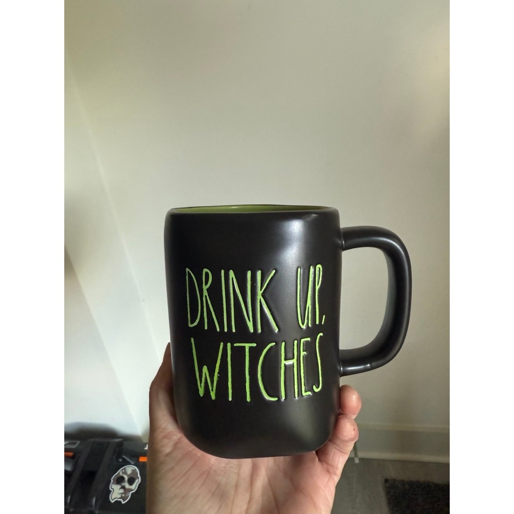 Rae Dunn coffee mug cup Drink Up Witches